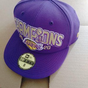New Era Lakers 2020 Championship Fitted Trophy Hat - Size 8 - NBA official Merch